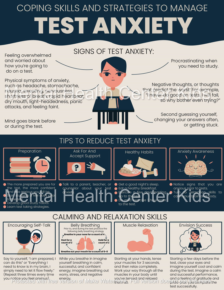 Test Anxiety Coping Skills – Mental Health Center Kids