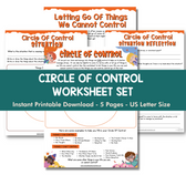 Circle of Control Worksheet – Mental Health Center Kids