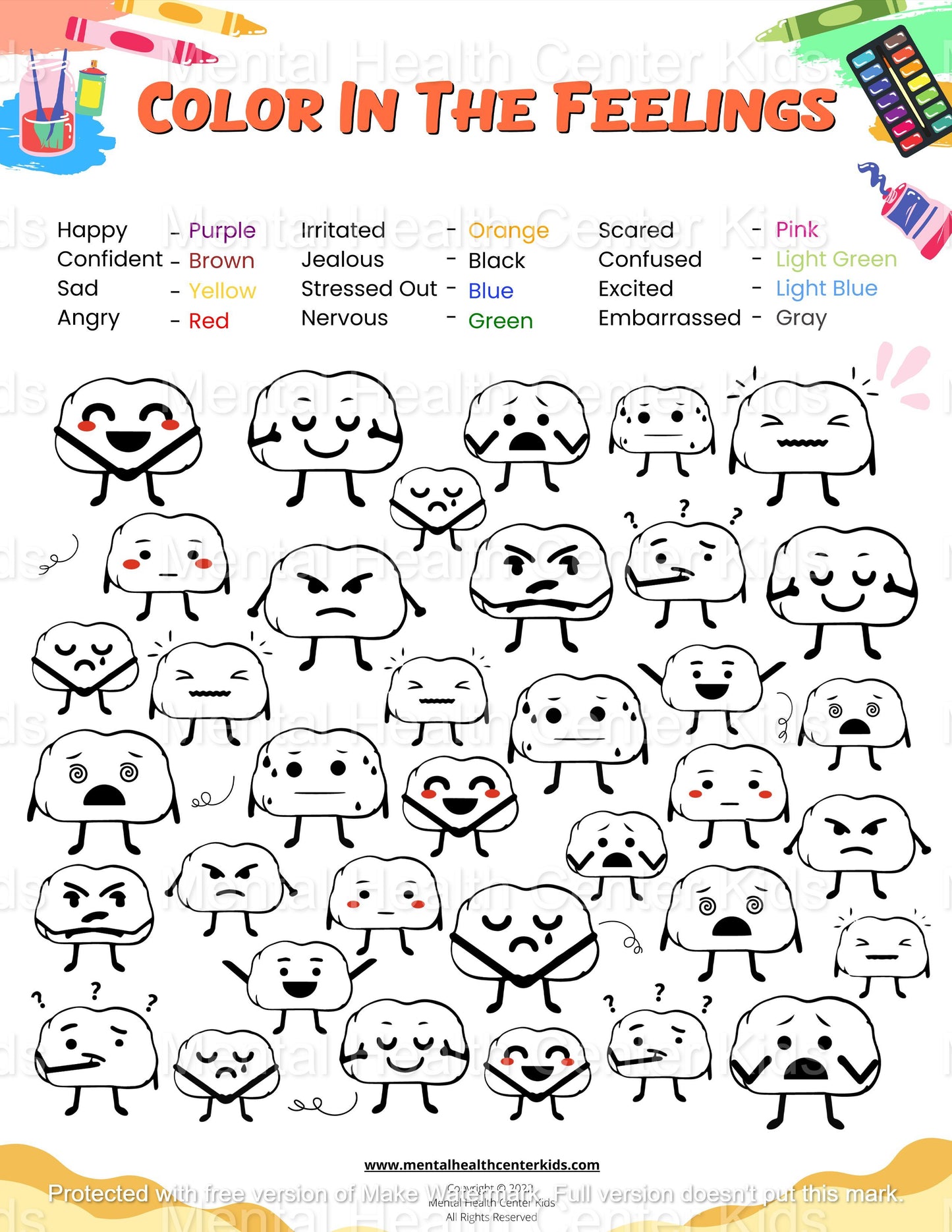 emoji coloring page