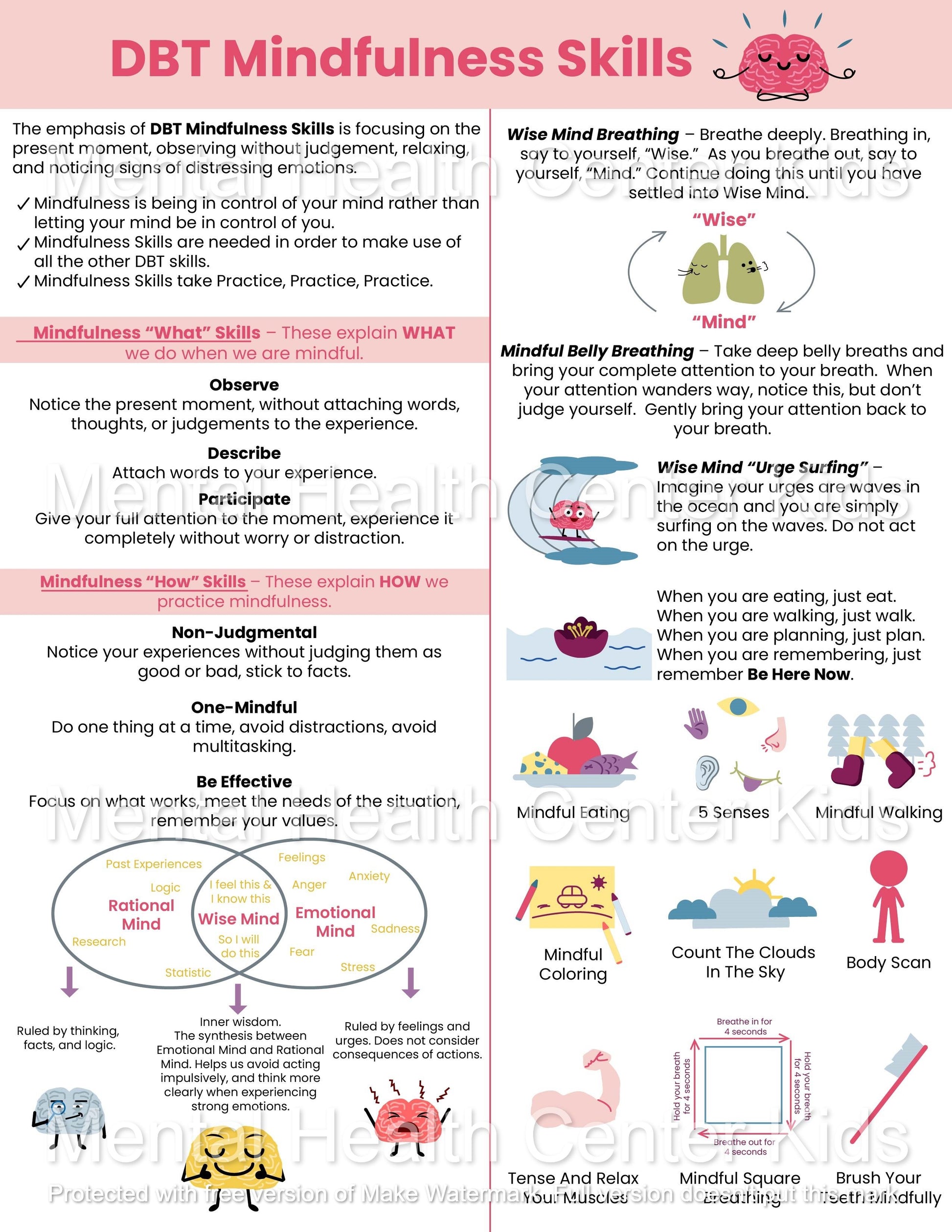 dbt mindfulness skills