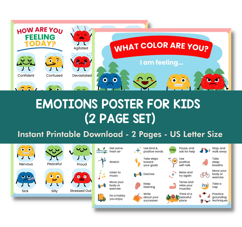 Emotions Poster – Mental Health Center Kids