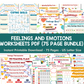 feelings and emotions worksheets pdf