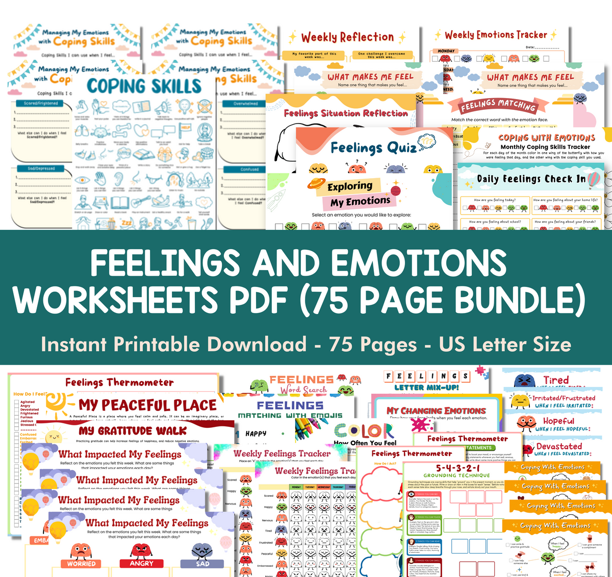 Emotion Wave Worksheets.pdf Feelings Emotions Worksheets Pdf Feelings Flower Worksheet, Child
