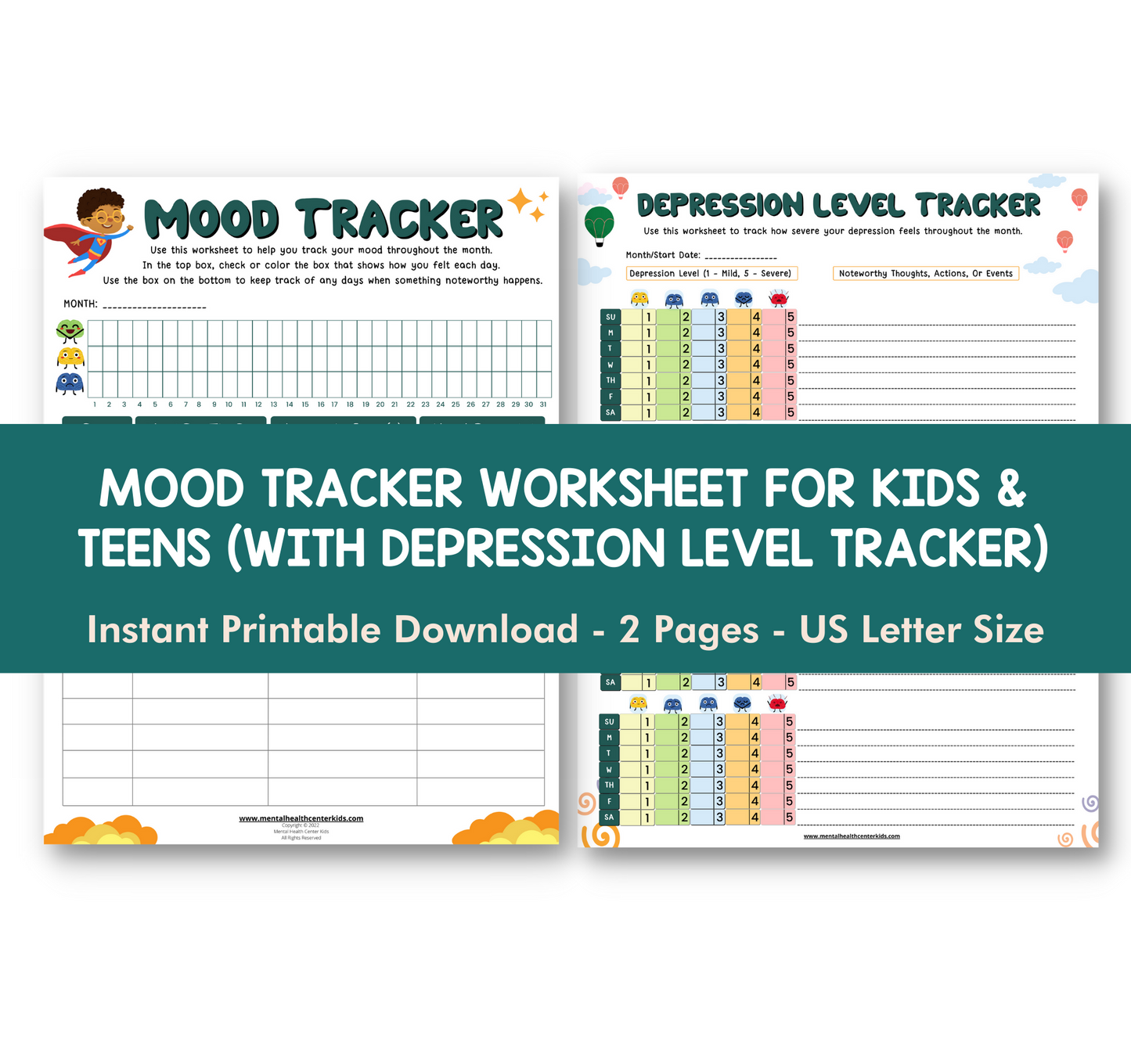 mood tracker worksheet