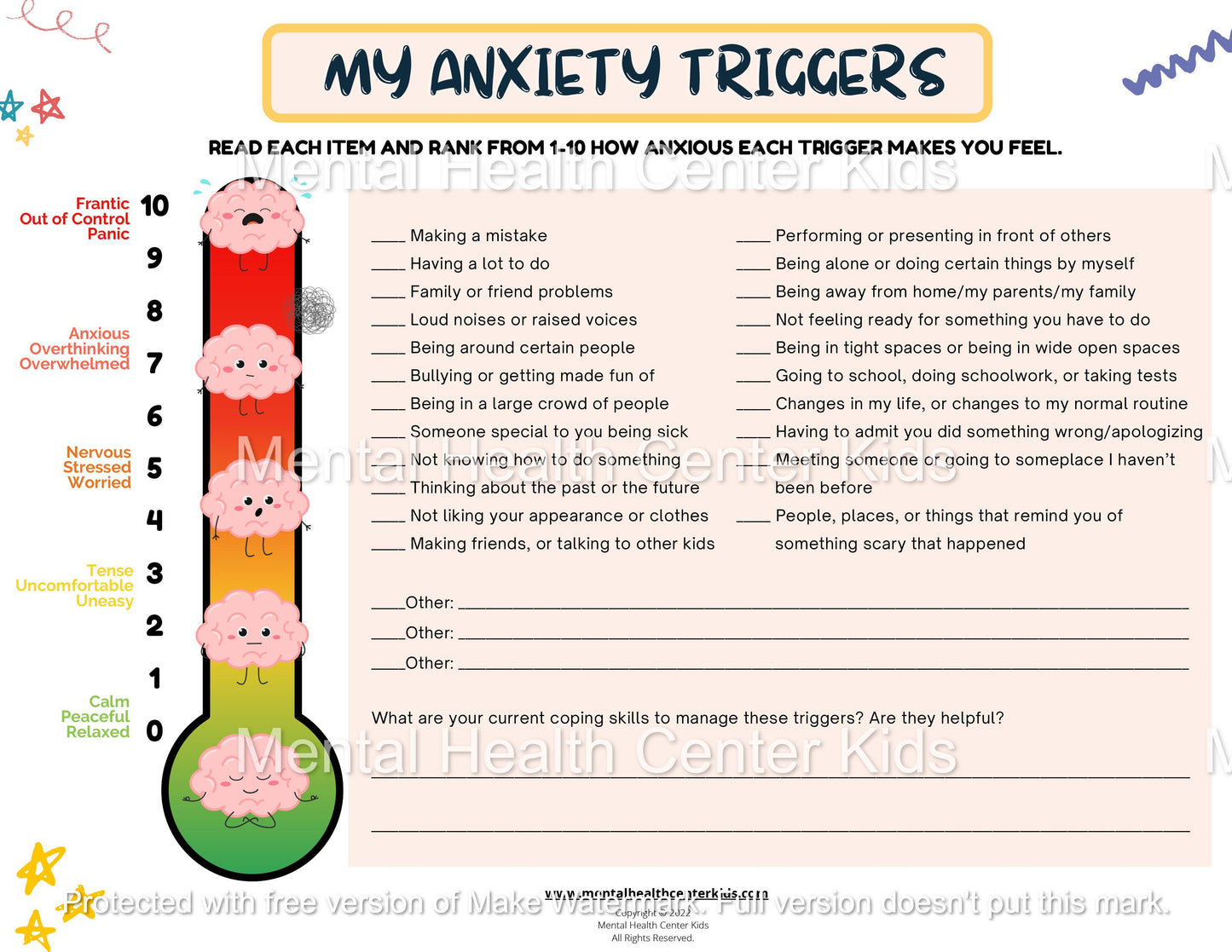 my anxiety triggers