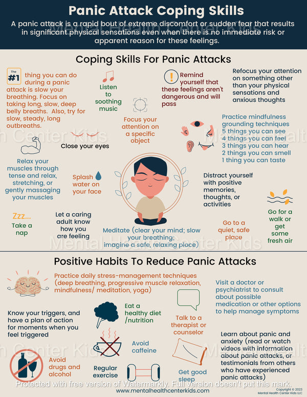 Panic Attack Coping Skills (PDF) – Mental Health Center Kids