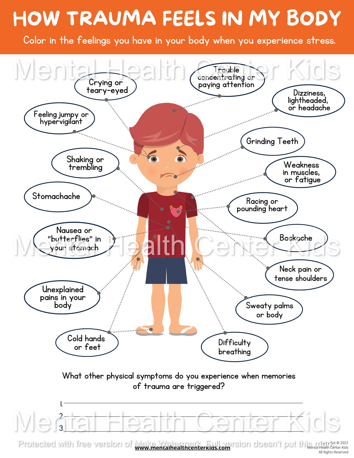 Physical Symptoms of Trauma – Mental Health Center Kids