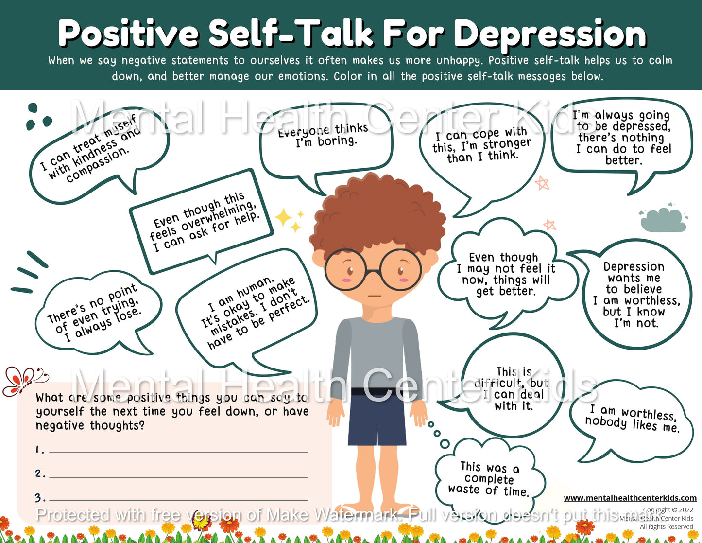positive self talk for depression