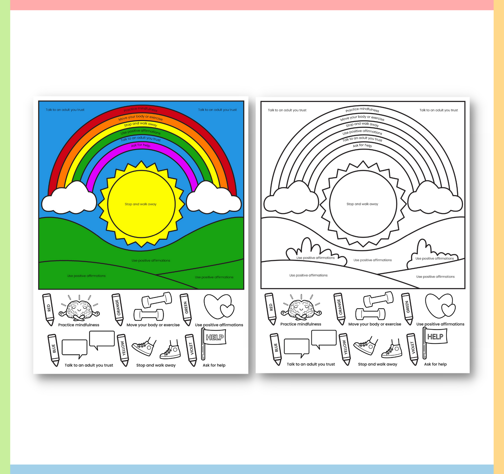 spring coloring pages for kids