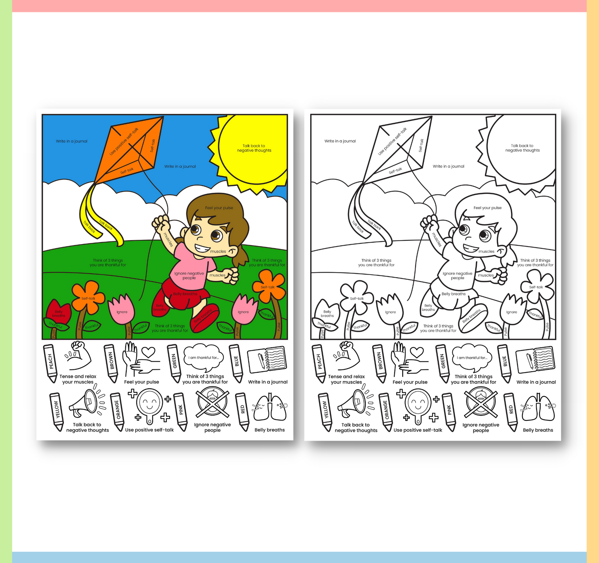 spring coloring pages for kids