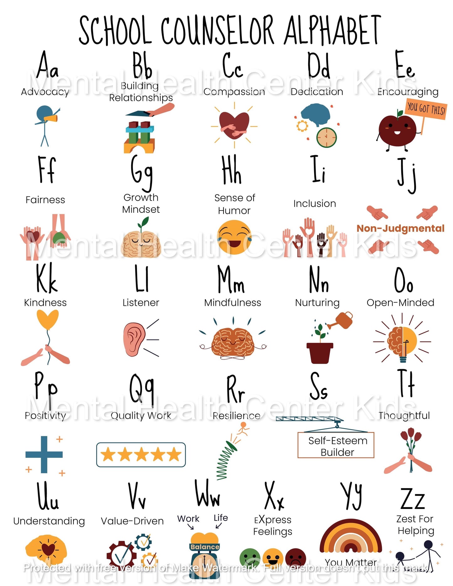 school counselor alphabet