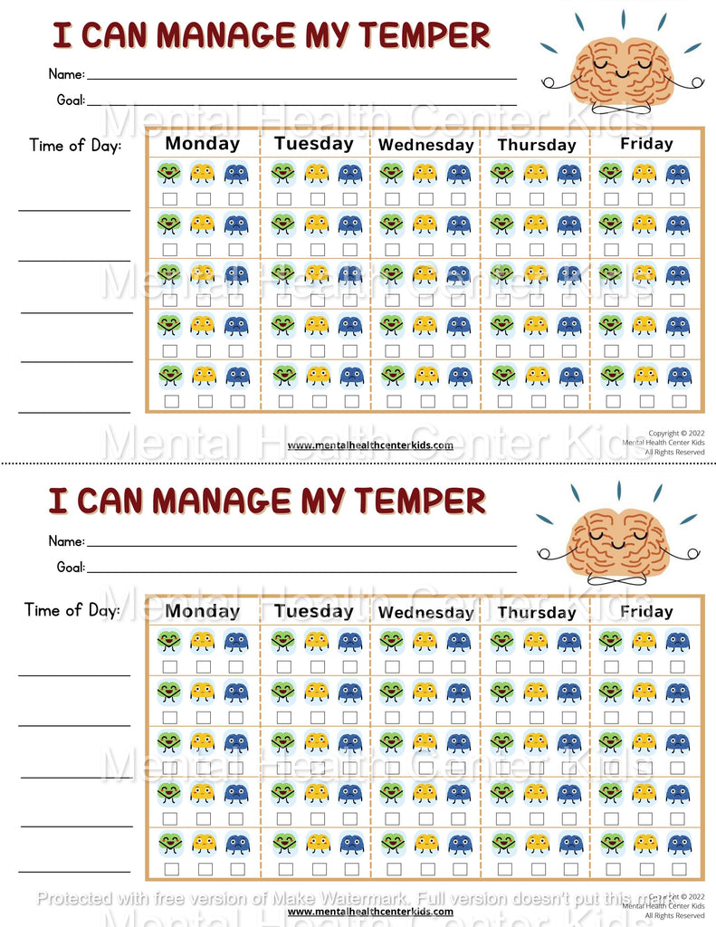 I Can Manage My Temper