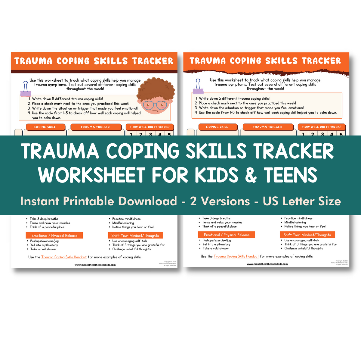 Trauma Management Strategies Tracker – Mental Health Center Kids