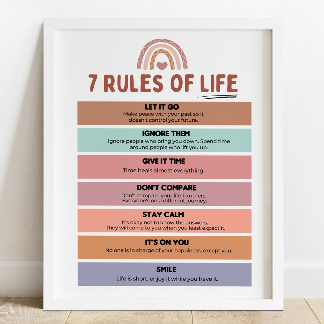 7 Rules of Life – Mental Health Center Kids