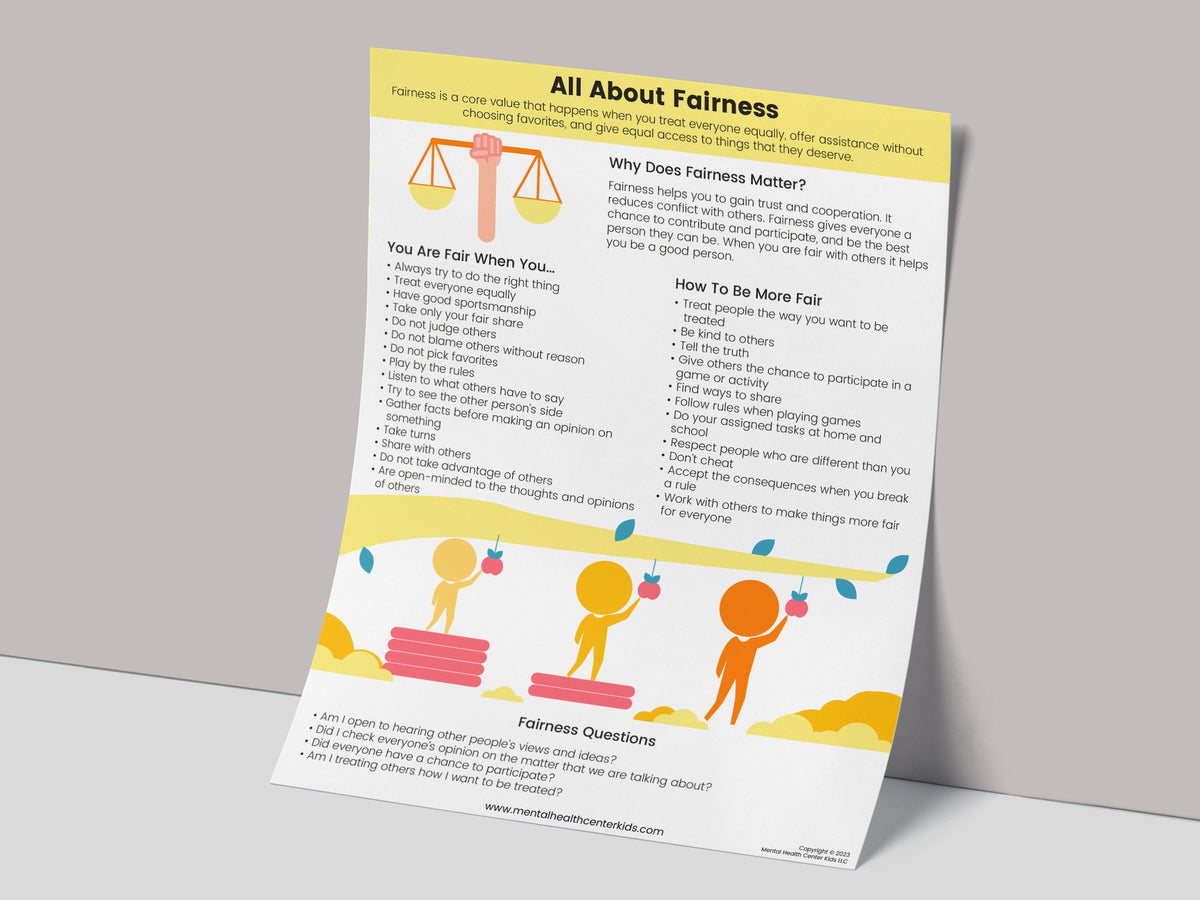 Disputing Fairness All About Fairness – Mental Health Center Kids