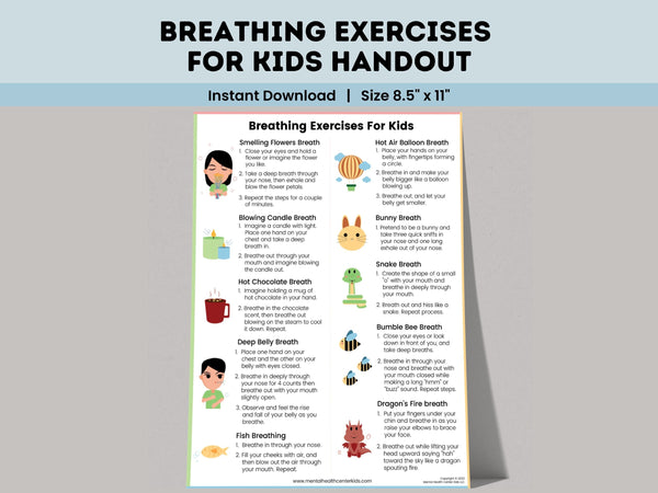 Breathing Exercises (pdf) – Mental Health Center Kids