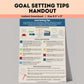 Goal Setting Tips For Success