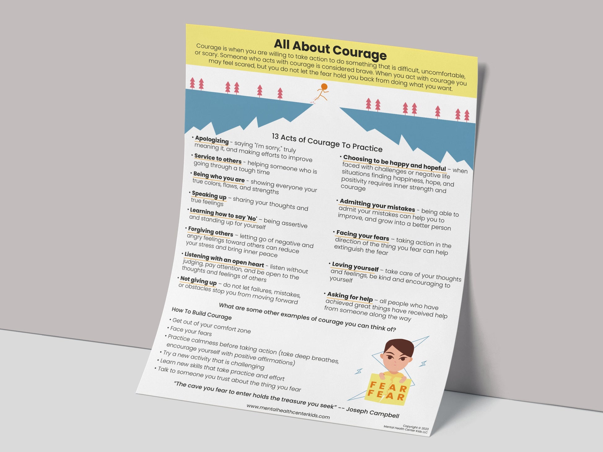 courage poster