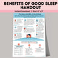 benefits of good sleep
