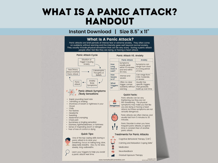 What is a Panic Attack? – Mental Health Center Kids