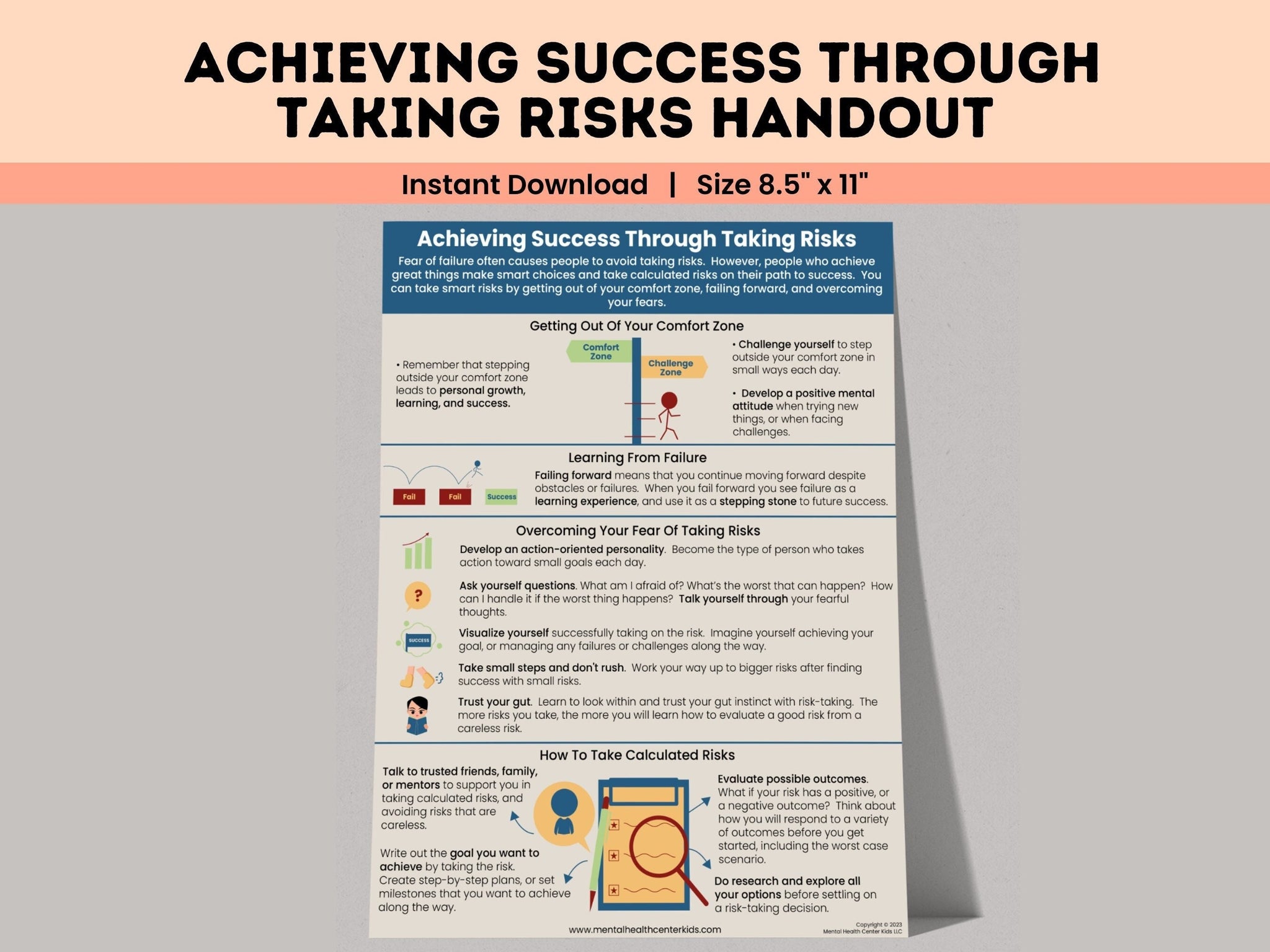 All About Taking Risks For Success – Mental Health Center Kids