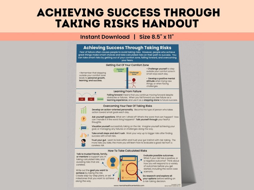 All About Taking Risks For Success – Mental Health Center Kids