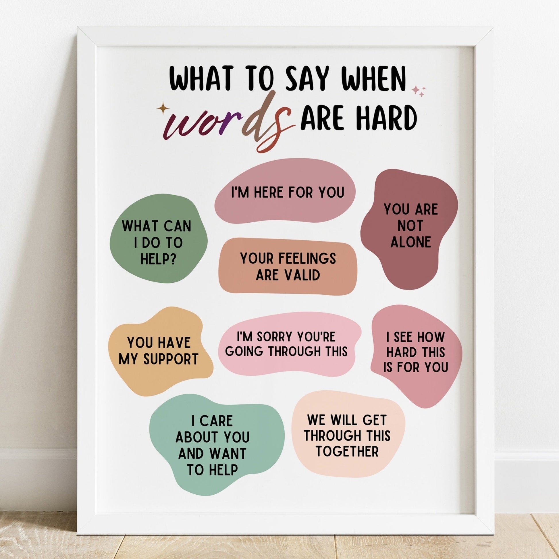 What to Say When Words are Hard