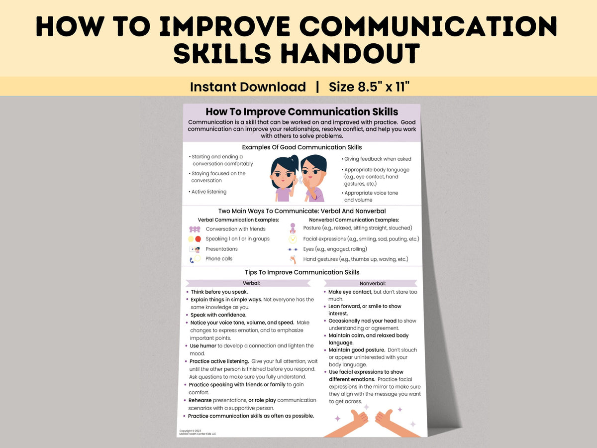 Effective Communication Worksheet.pdf Effective Communication Worksheets Communication Skills (PDF)