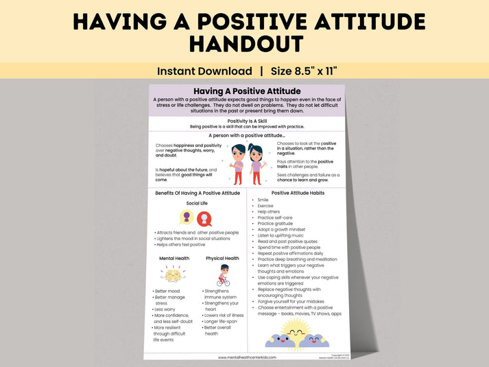 Having A Positive Attitude – Mental Health Center Kids