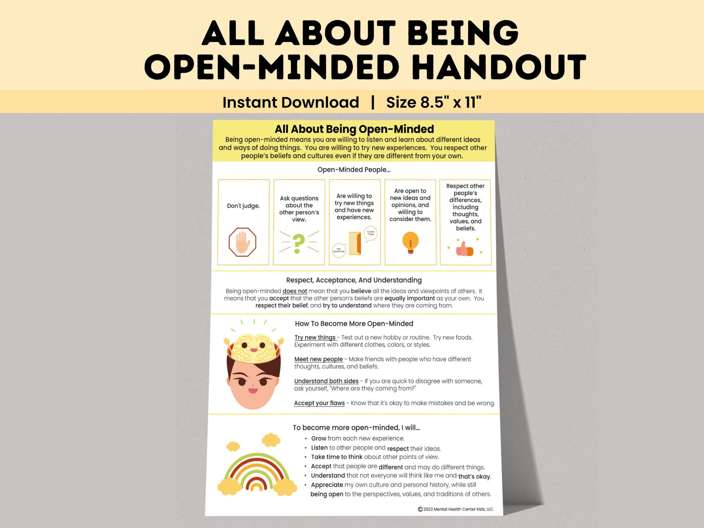 being open minded