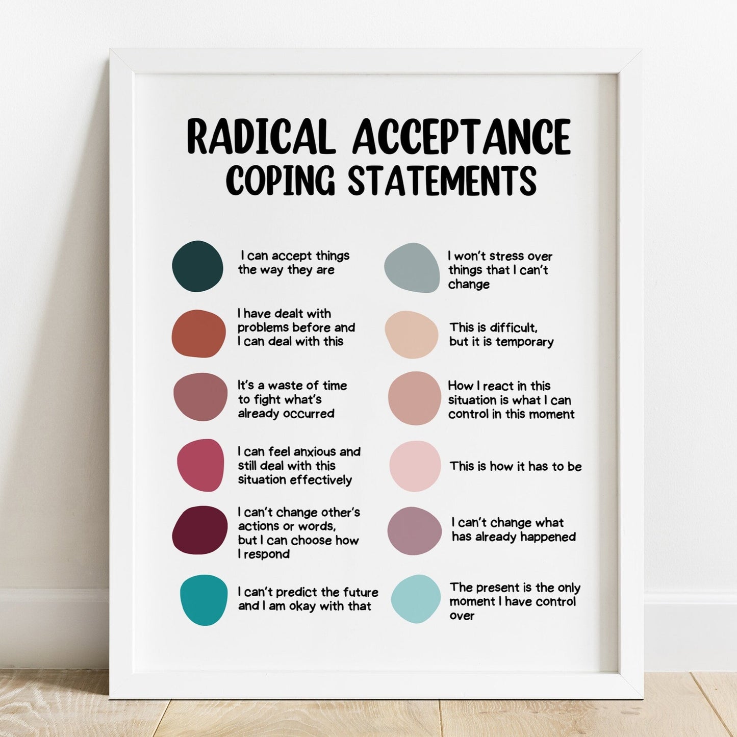 radical acceptance dbt poster