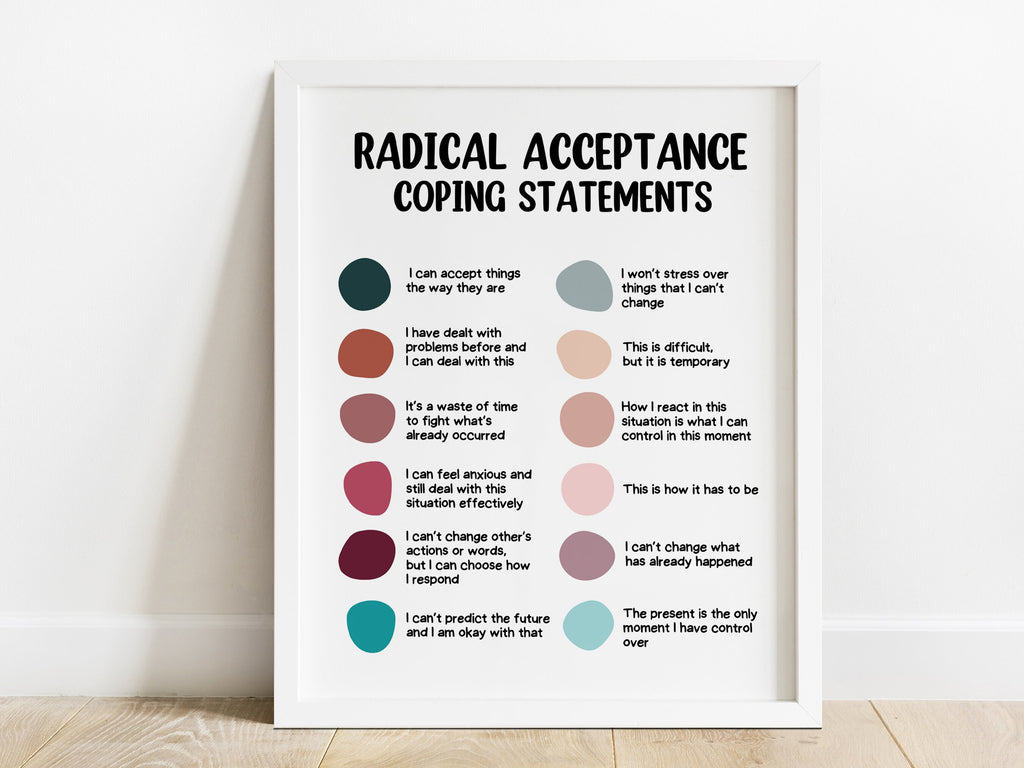 radical acceptance dbt poster