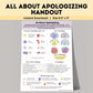 All About Apologizing