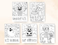 Halloween Color By Coping Skills Coloring Pages – Mental Health Center Kids